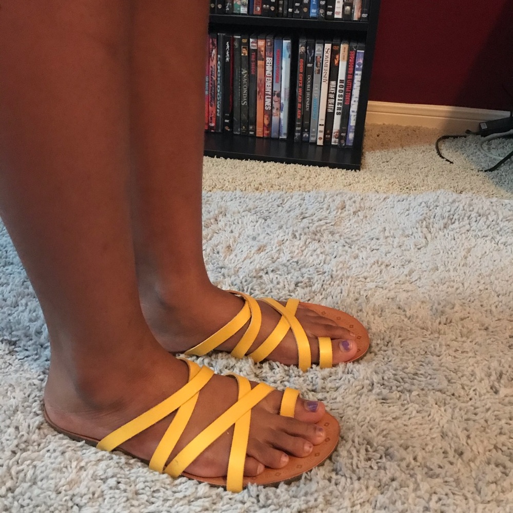 Yellow sandals